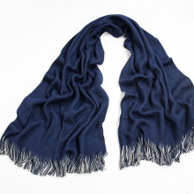 2016 Women Blue Tassel Acrylic Scarf in The Winter M14-2